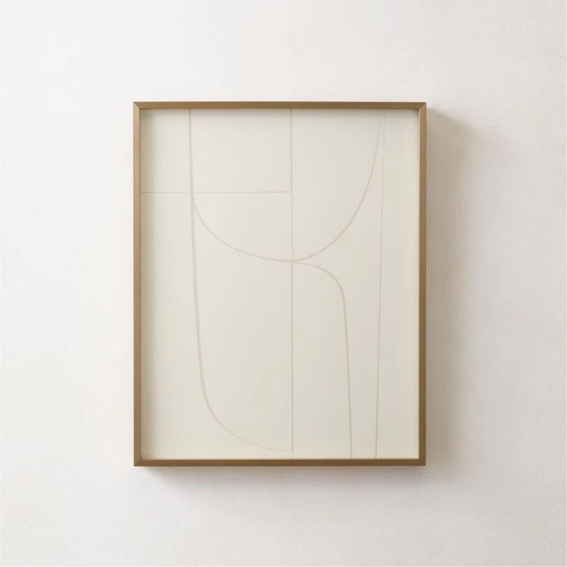 'Alliance II' Screen Print In Brass Frame16"x20" 3 'Alliance II' Screen Print In Brass Frame16"x20"