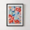 'Amaryllis Floral' Framed Giclee Art Print 18"x24"