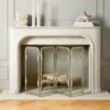 Amos Polished Nickel Fireplace Screen -Home Decor Sale AmosPlshdNklFrplcScreenSHF21
