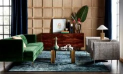 Links Cool White Decorative Marble Chain -Home Decor Sale AvecEmeraldGreenSofaWithBrassJL19