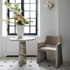 Torino Textured White Vase -Home Decor Sale BabylonRoundSmallTableFCAG20 1x1