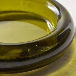 Bangle Green Glass Decorative Bowl -Home Decor Sale BangleLowGlassBowlAVSHS23