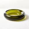 Bangle Green Glass Decorative Bowl -Home Decor Sale BangleLowGlassBowlSHS23