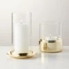 Alta And Bassa Champagne Brass Hurricane Candle Holders -Home Decor Sale BassaNAltaChmpHrrcnGrpAVFHF22