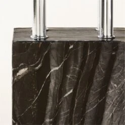 Bellamy Marble And Polished Stainless Steel Coat Rack -Home Decor Sale BellamyMrblNSSCoatRackAV2SHF22