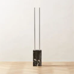 Bellamy Marble And Polished Stainless Steel Coat Rack