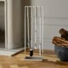 4-Piece Bend Stainless Steel Standing Fireplace Tool Set -Home Decor Sale BendFrplcToolsSSS4SHF19