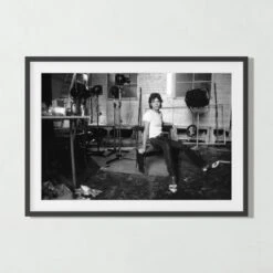 'Mick 1982' Photographic Print In Black Frame 17.75''x21.75'' -Home Decor Sale BkNWtMick1982BF39p5x28p5SSS23 3D