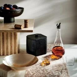 Akri Low Serving Bowl -Home Decor Sale BlackPedestalBowlFB21 1x1