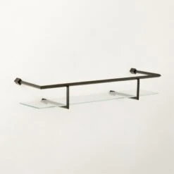 Blaine Black Wall Shelf With Rail 24" 10 Blaine Black Wall Shelf With Rail 24" -Home Decor Sale BlaineMttBkWllShlfWR24inAVSHF22