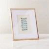 Blaine Polished Brass Picture Frame 5"x7" -Home Decor Sale BlainePldBrsFrame5X7inSHF22