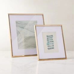 Blaine Polished Brass Picture Frame 5"x7" -Home Decor Sale BlainePldBrsFrameGroupFHF22