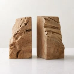 Teak Bookends Set Of 2 12 Teak Bookends Set Of 2 -Home Decor Sale BleachedTeakBookendsS2AVSHS23