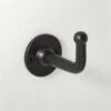 Boule Matte Black Metal Hook 1 Boule Matte Black Metal Hook -Home Decor Sale BouleBlackHookSHF22