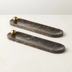 Brix Golden Black Marble Incense Burner 10 Brix Golden Black Marble Incense Burner -Home Decor Sale BrixBlkGldnMrblIncnsBrnrAV2SHF22