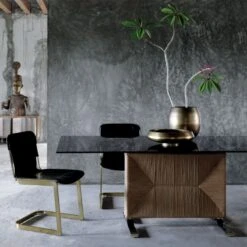 Rough Cast Brass Metal Indoor Planter Small -Home Decor Sale CB2FA21 KD 4A 1320 OC21 1x1