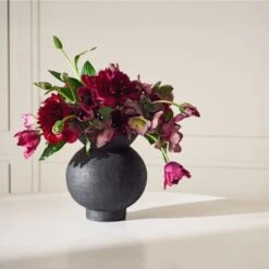 Victoria Black Terracotta Vase -Home Decor Sale CB2FA23 14B Det 224