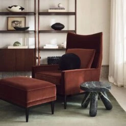 Reve Oval Fluted Green Marble Bowl -Home Decor Sale CB2FA23 15A 035 hero 2