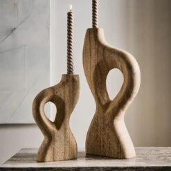 Tima Yellow Stone Taper Candle Holder Small 13 Tima Yellow Stone Taper Candle Holder Small -Home Decor Sale CB2FA23 31B hero