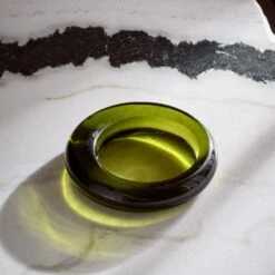 Bangle Green Glass Decorative Bowl -Home Decor Sale CB2FA23 42E hero