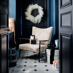 Faux Ivory Pampas Grass Wreath 36" -Home Decor Sale CB2HOL21 DIG Chair V2