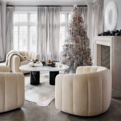 Fluffy White Feather Wreath 36'' 9 Fluffy White Feather Wreath 36'' -Home Decor Sale CB2HOL22 02A V2