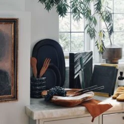 Emmett Natural Teak Decorative Bowl Small -Home Decor Sale CB2HOL22 20A Hero