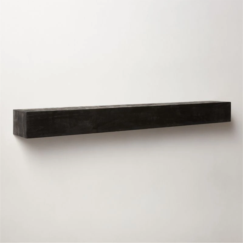 Caia Black Mantel Shelf 60" 6 Caia Black Mantel Shelf 60" - Image 4