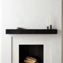 Caia Black Mantel Shelf 60" 11 Caia Black Mantel Shelf 60" -Home Decor Sale CaiaBlkMantelLedge60inAV3SHS21