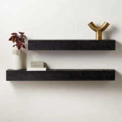 Caia Black Mantel Shelf 60" 13 Caia Black Mantel Shelf 60" -Home Decor Sale CaiaBlkMantelLedgeGroupFHS21