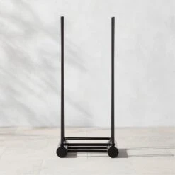 Casimir Black Steel Outdoor Firewood Rack -Home Decor Sale CasimirOutdoorLogHolderAVSHF23