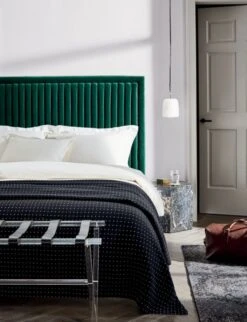 Acrylic And Leather Luggage Rack -Home Decor Sale ChannelTuftedPineHeadboardJN20