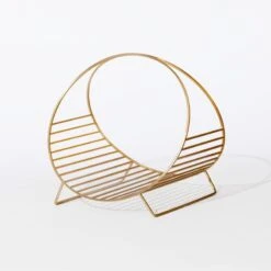 Chord Antique Brass Log Holder -Home Decor Sale ChordLogHolderAntqBrassF20