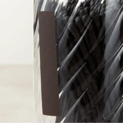 Small Glass Cloche With Black Matches -Home Decor Sale ClocheWBlackMatchesSmallHAVSHF22