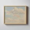 'Clouds Against Blue Sky' Framed Acrylic Painting By Abraham Teerlink 20''X16'' -Home Decor Sale CloudsAgnstBlueSky20X16SHF23
