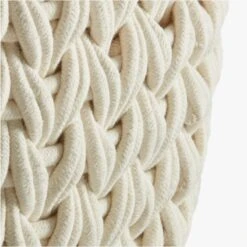 Conway Rectangular White Cotton Storage Basket Small -Home Decor Sale ConwayBasketWhiteXLAVS18