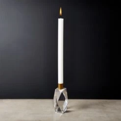 Cosette Crystal Taper Candle Holder Small -Home Decor Sale Cosette5inCrystalTprHldrROS19