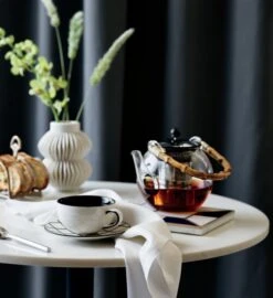 Celia White Porcelain Vase -Home Decor Sale DashCupAndSaucerBoltWhiteJL19