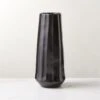 Desi Ribbed Black Vase Tall -Home Decor Sale DesiBlkRctvVaseSHS23