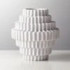 Dial Textured White Vase 2 Dial Textured White Vase -Home Decor Sale DialShinyWhiteVaseSHF20