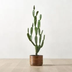 Faux Potted Cactus Plant 4'9'' -Home Decor Sale FauxPottedCactus4p9inROS23