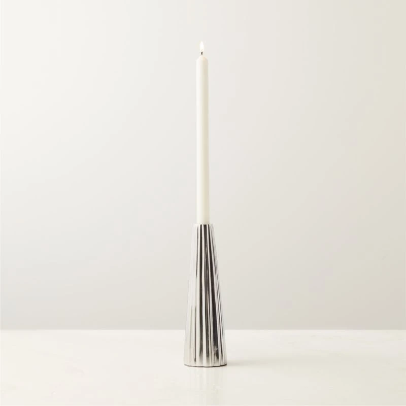 Filla Polished Cast Aluminum Taper Candle Holder Small 5 Filla Polished Cast Aluminum Taper Candle Holder Small - Image 3