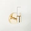 Flynn Crystal Unlacquered Brass Hook 1 Flynn Crystal Unlacquered Brass Hook -Home Decor Sale FlynnCrystalPldBrsHookSHF22