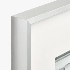 Gallery Brushed Silver Picture Frame With White Mat 8"x10" -Home Decor Sale Gallery4X6FrmSlvrWhtMtAVF18