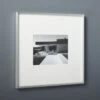 Gallery Brushed Silver Picture Frame With White Mat 8"x10" -Home Decor Sale Gallery8x10FrmeSlvrWhtMatSHS17