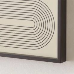 'Gia I' Screen Printed Wall Art In Black Frame 18"x24" -Home Decor Sale Gia118x24inBkGllyFmUmdAV2SHS22