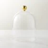 Glass Cloche With Unlacquered Brass Knob 2 Glass Cloche With Unlacquered Brass Knob -Home Decor Sale GlassClocheSHS23