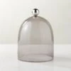 Smoked Glass Cloche With Stainless Steel Knob -Home Decor Sale GlassClocheSmokedSHS23
