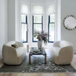 Reve Round Fluted White Marble Bowl -Home Decor Sale GwynethIvoryLeatherLoveSeatSP20 1x1