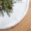 Harlee White Faux Fur Christmas Tree Skirt 48'' -Home Decor Sale HarleeWhiteFxFurTrSkirtHSHF22